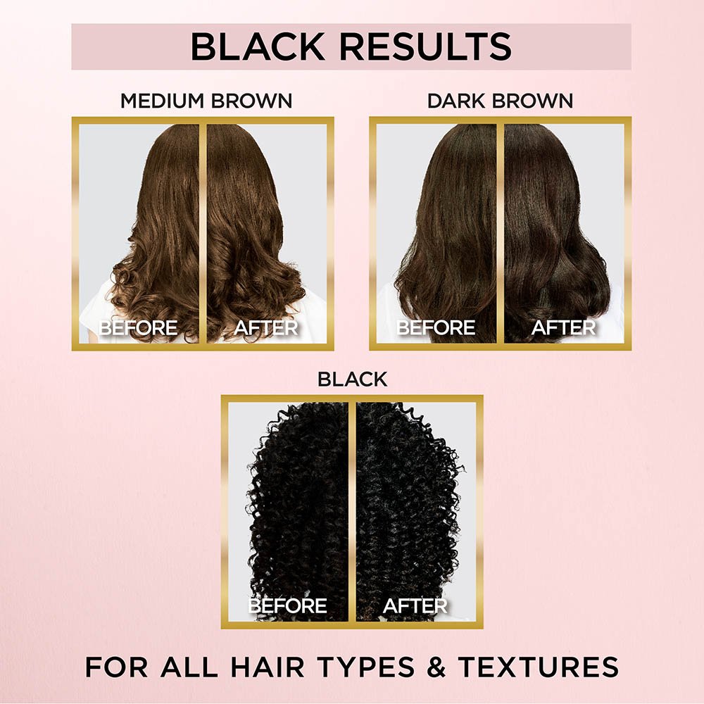 LOreal Hair Color Le  Color Gloss Black Applied 071249409824 AV49